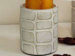 Earthenware candle holder 12cm [AZ01124]