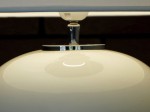 Ceramiczny korpus lampy  glazurowany na kolor kości słoniowej