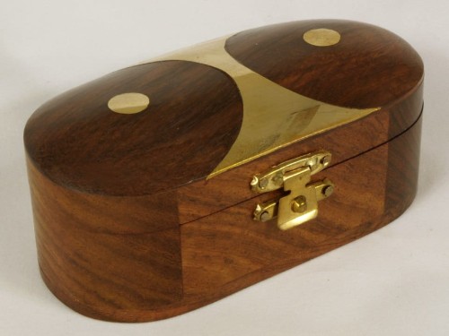 Wooden oval box 10x5x4cm [AZ01572] in Wooden boxes
