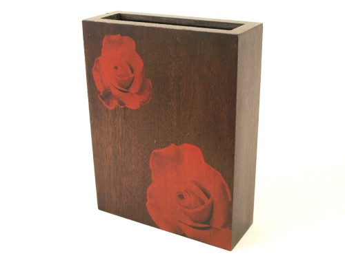 Nowoczesny wazon z drewna ROSALIA  33cm [003467]