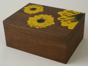TOURNESOL wooden box 15x20x9cm [003348]