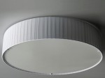 White CYLINDRI pleated plafond 50cm [AZ02667]