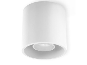 Nowoczesny plafon TUBO biały [000609]