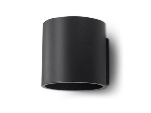 Cylindryczny kinkiet TUBO czarny [001121]