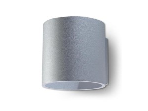 Aluminiowy kinkiet TUBO szary [001122]