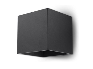 Kwadratowy kinkiet CUBO czarny [001132]