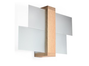 Kinkiet MODERNO 1 naturalne drewno [001152]