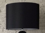 Duży czarny abażur walec 50cm do lamp podłogowych [008548]