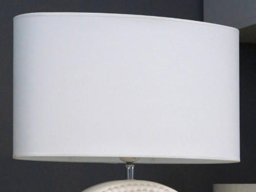White oval lampshade 40cm [008991]