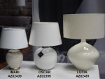 LUCIA o indeksie AZ02481 + dwie inne lampy o jasnych kolorach ceramiki