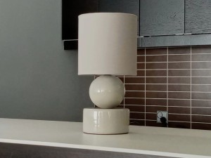 Lampka nocna PERLA I kolor cappuccino 39cm [AZ02406]