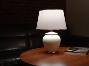 IMARI bedroom lamp 43cm ivory glazed [AZ02717]