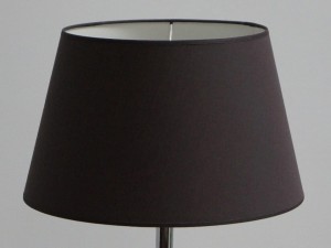 Abażur stożek 39cm ciemny brąz [008684]