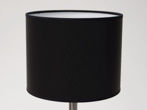 Black cylindrical lampshade 25x20cm [008716]