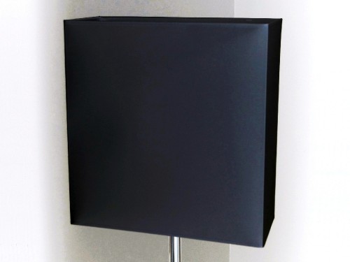 Czarny prostokątny abażur 40cm [000850]