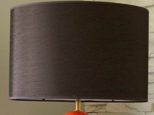 Brązowy owalny abażur 35x24x23cm [008572]