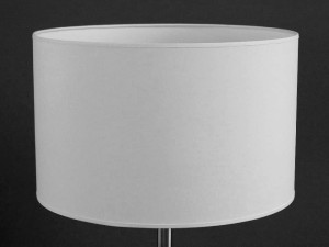 Perkalowy abażur walec 40cm biały [008713]