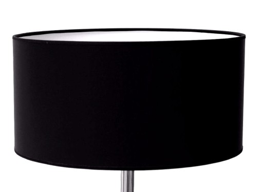 Czarny cylindryczny perkalowy abażur 40cm [008556]