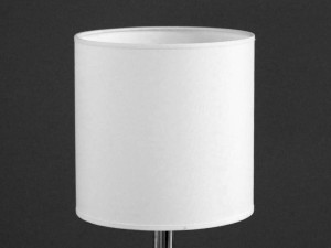 Perkalowy abażur walec 25cm biały [008965]