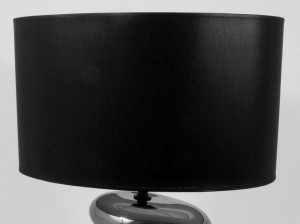 Czarny owalny abażur 40cm [000854]