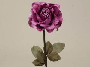 Sztuczna róża fioletowo różowa 59cm [AZ01706]