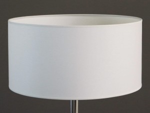 White cylindrical lampshade 40x20cm [008547]