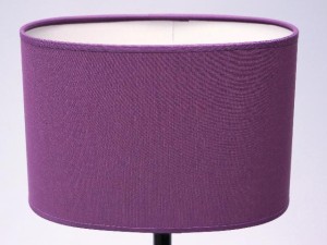Fioletowy owalny abażur do lampek nocnych 25cm [008578]  