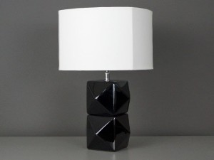 Czarna lampka nocna DIAMS 40cm [AZ02484]