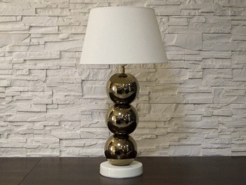 Lampa stołowa PERLA III kremowo złota 71cm [AZ02480]