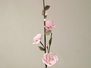 Light pink artificial Mini hibiscus 107cm [AZ01687]