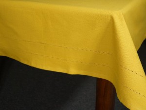 Obrus z mereżką bawełniany miodowy 150x240cm [AZ02125]