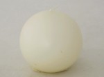 White ball candle 9cm [008015]