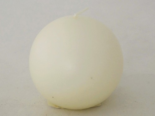 White ball candle 9cm [008015]