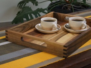 Walnut wooden tray 45x35cm [AZ02141]