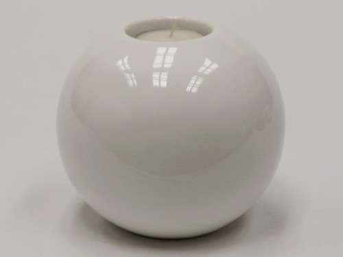Ceramic T-light 12x10cm White [AZ02554]  