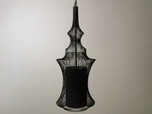 Black metal TIBET pendant lamp 59cm [AZ01599]