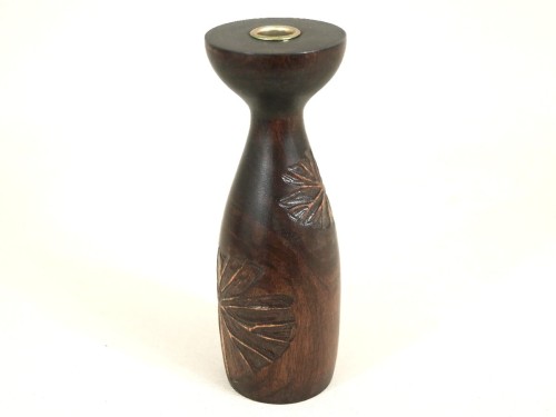 Wooden LOTOS candle holder 25cm [002650]