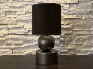 Lampka nocna PERLA I złoty brąz 39cm [AZ02560]