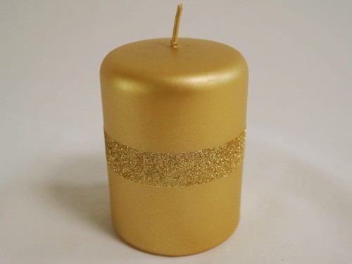 Gold candle 7x10cm [AZ01992]