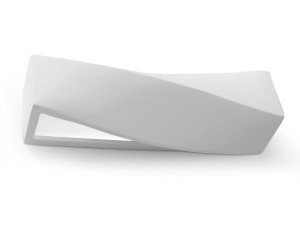 Biały kinkiet ceramiczny TWIST [000042]