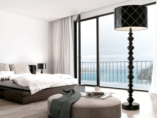 ROLL GLOSS floor lamp 55x163cm [AZ02611] 