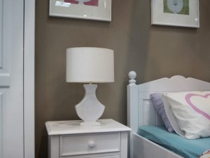 White IVETTE bedroom lamp 52cm [AZ01102]