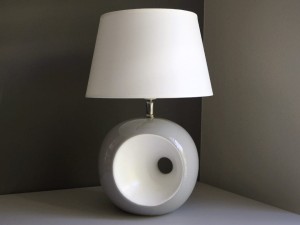 Lampka nocna OLA jasno szara 36cm [AZ02557]