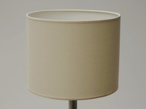 Cylindryczny beżowy antystatyczny abażur 25cm [008546]
