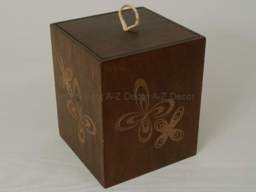 Dekorowane pudełko drewniane ROSETTE 15cm [004028]