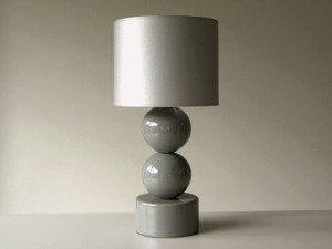 Lampka nocna PERLA II szary korpus 51cm [AZ02437]