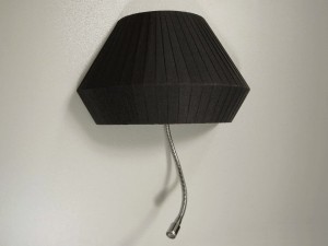 OVNI half shade wall lamp with LED reading lamp [AZ02595]  