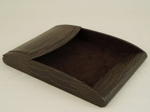 CROCO document tray from eco leather [AZ00715]