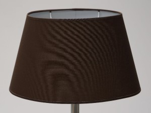 Brązowy owalny stożkowy abażur 35cm [008543]