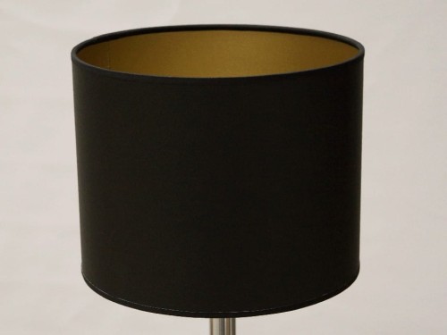 Black cylindrical lampshade 25x20cm [008576]